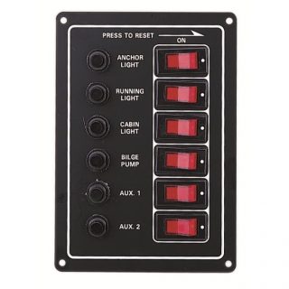 Aksesoris kapal - Switch Panel 6 gang 10069 AAA
