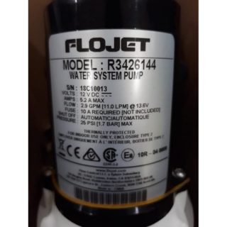 Mavimare Flojet Water Pump 2.9 gpm - Aksesoris Kapal