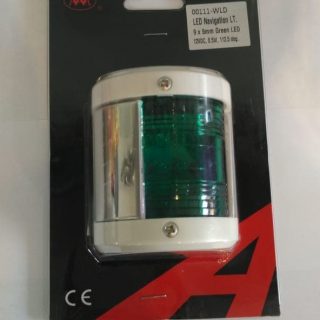 Lampu Kapal - LED Navigation Light White Housing - Green 00111-WLD