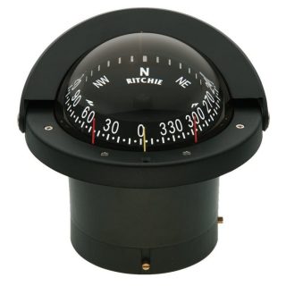 Ritchie navigator 12 volt compass 4 1/2 dial with mounting hole 5 1/8"