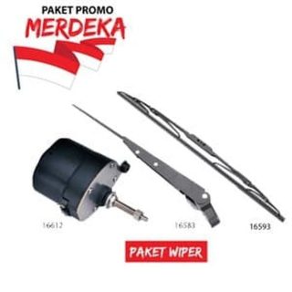 Paket Wiper Motor Set 11 inch - Promo Merdeka