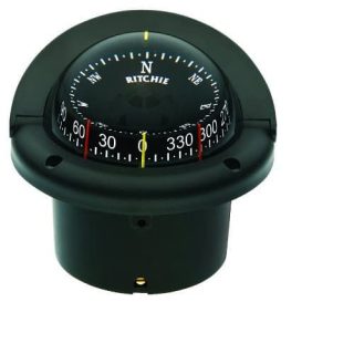 Ritchie helmsman 12 volt compass 3 3/4" dial mounting hole 5"